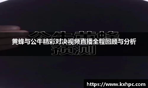 黄蜂与公牛精彩对决视频直播全程回顾与分析